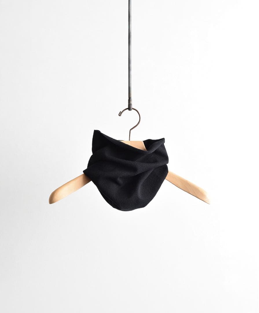 COMOLI 25FW カシミヤ ネックウォーマー ブラック