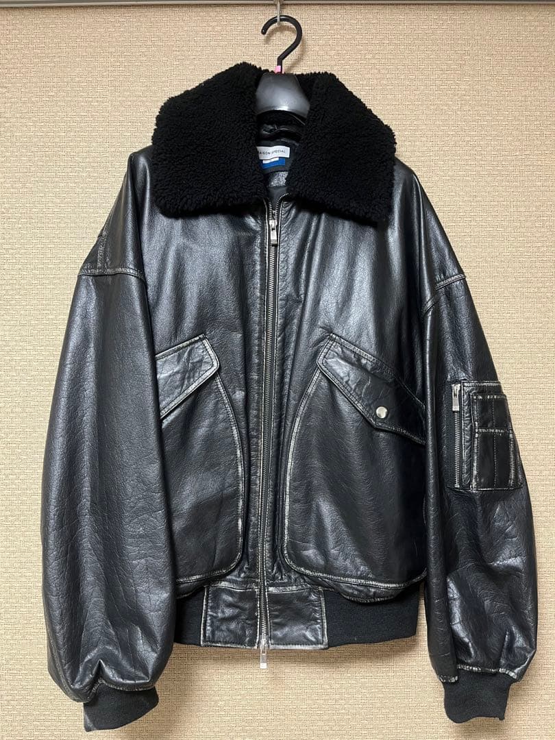 maisonspecial ヴィンテージ加工レザージャケット