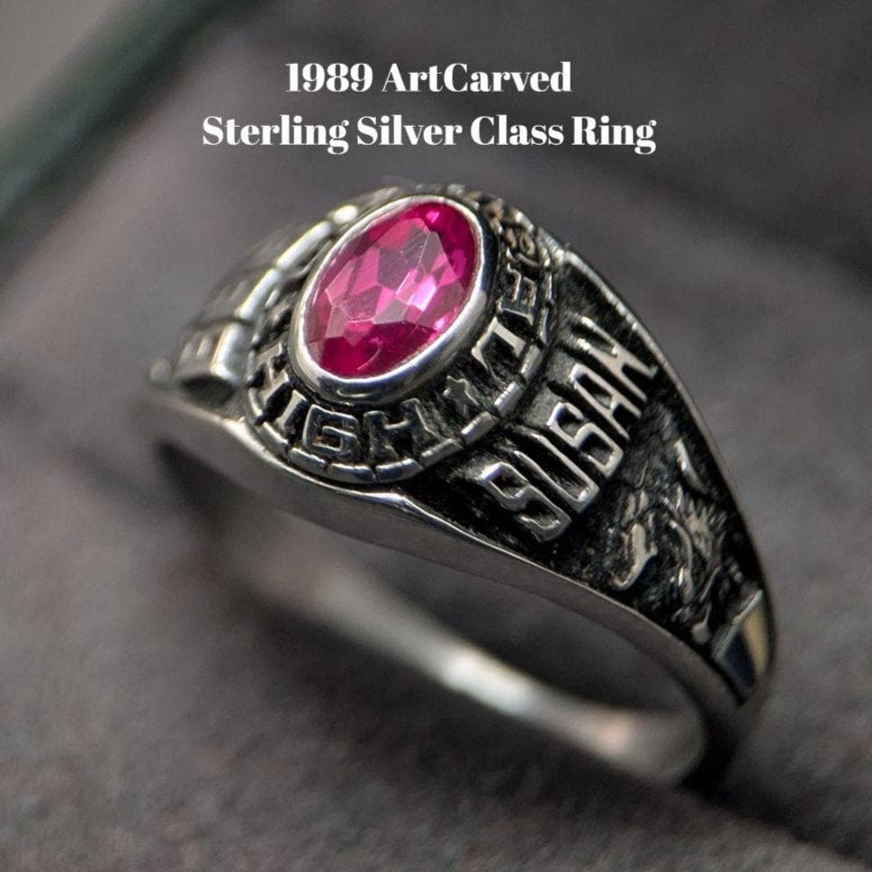 ARTCARVED 1989年製 スターリングシルバー クラスリング レディース