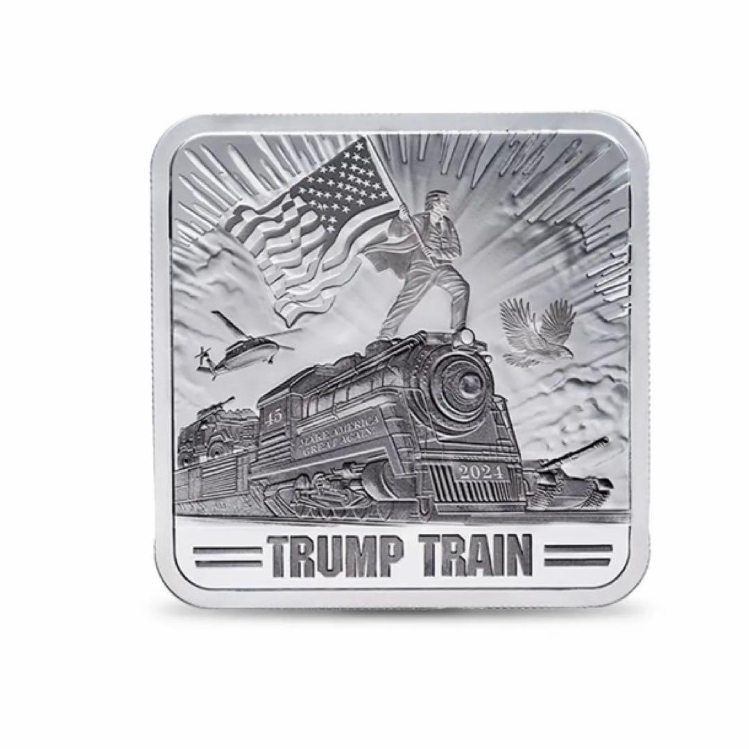 超激レア！限定 トランプトレイン 1オンス 銀貨999 純銀 新品