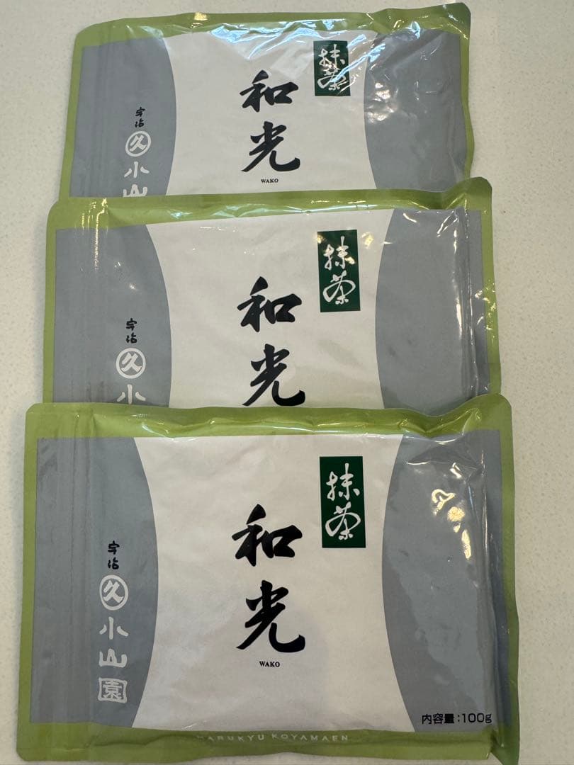 丸久小山園 和光 抹茶 100g3袋 Amazon | 丸久小山園の抹茶 薄茶和光 100g 袋詰 (わこう) | 丸久小山園