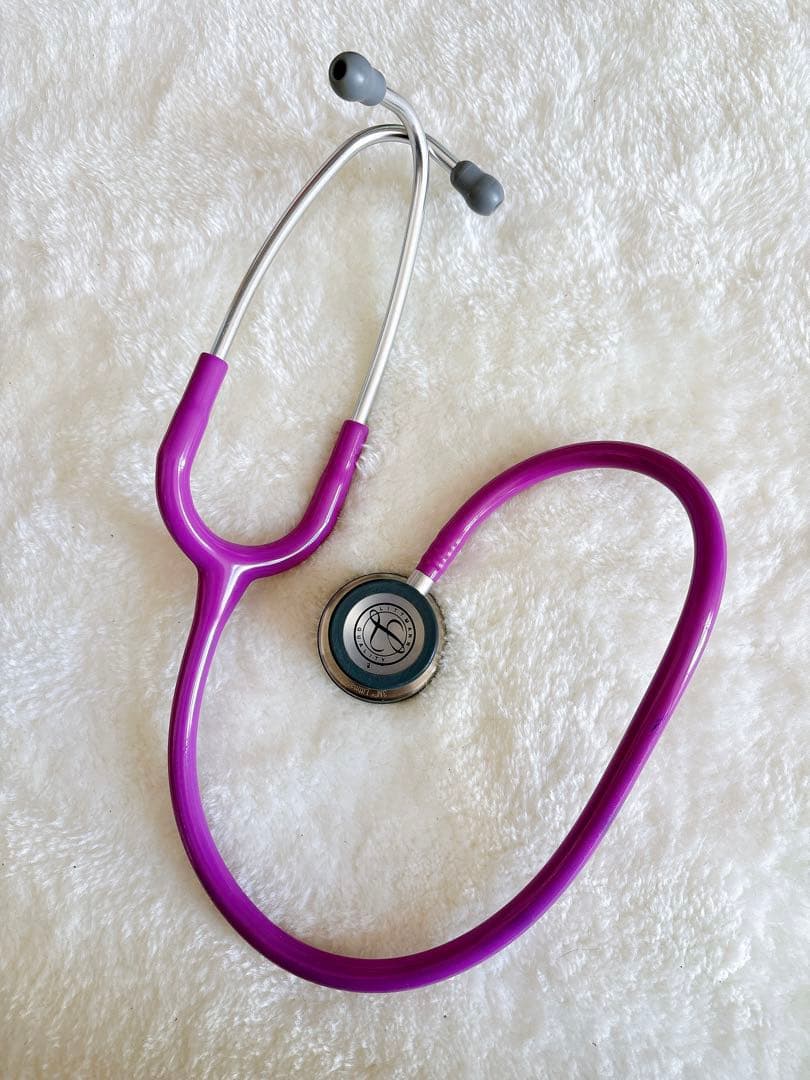 ⚠️あづき⚠️紫色ダブルチューブ聴診器