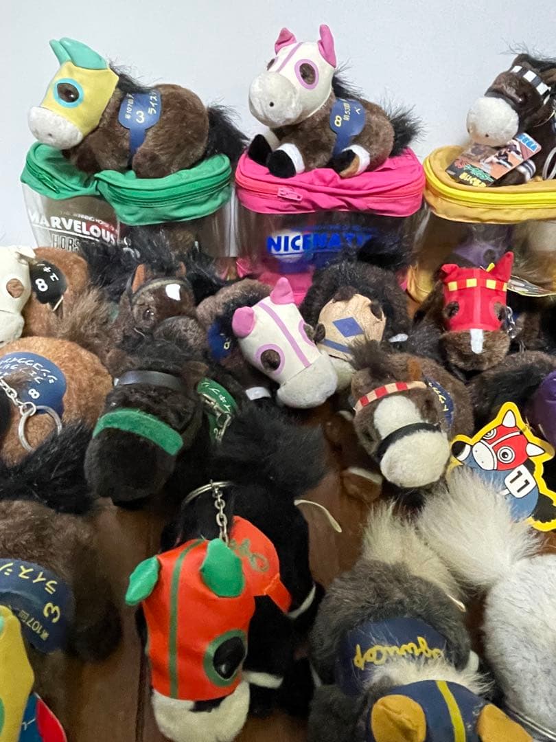 競馬 ぬいぐるみ キーホルダー 4S.5S まとめ売り オグリキャップ