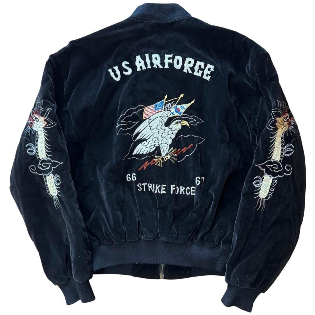 稀少 WAREHOUSE 別珍 USAF スーベニアジャケット 38 ブラック m86020661796_1.jpg?1756792754