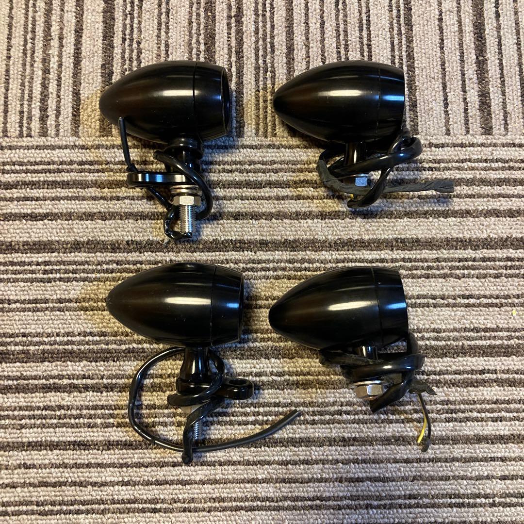 Kijimaキジマ　ブラック ウィンカー スターマイン　フロント・リア4個セット