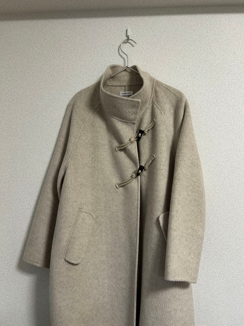 FASHIRU オーバーサイズ ダッフルコート ベージュ