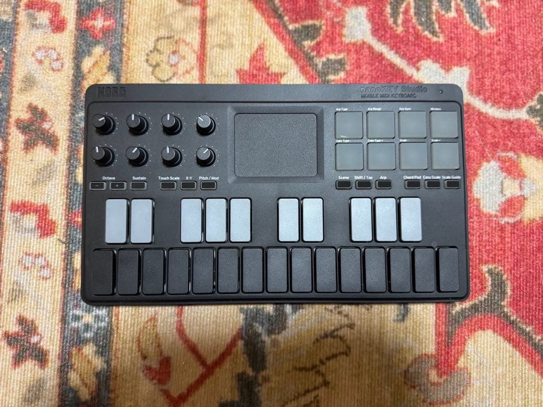 KORG nanoKEY Studio MIDIコントローラー 25鍵 モバイルMIDIキーボード・コントローラー | コルグ | NANO KEY