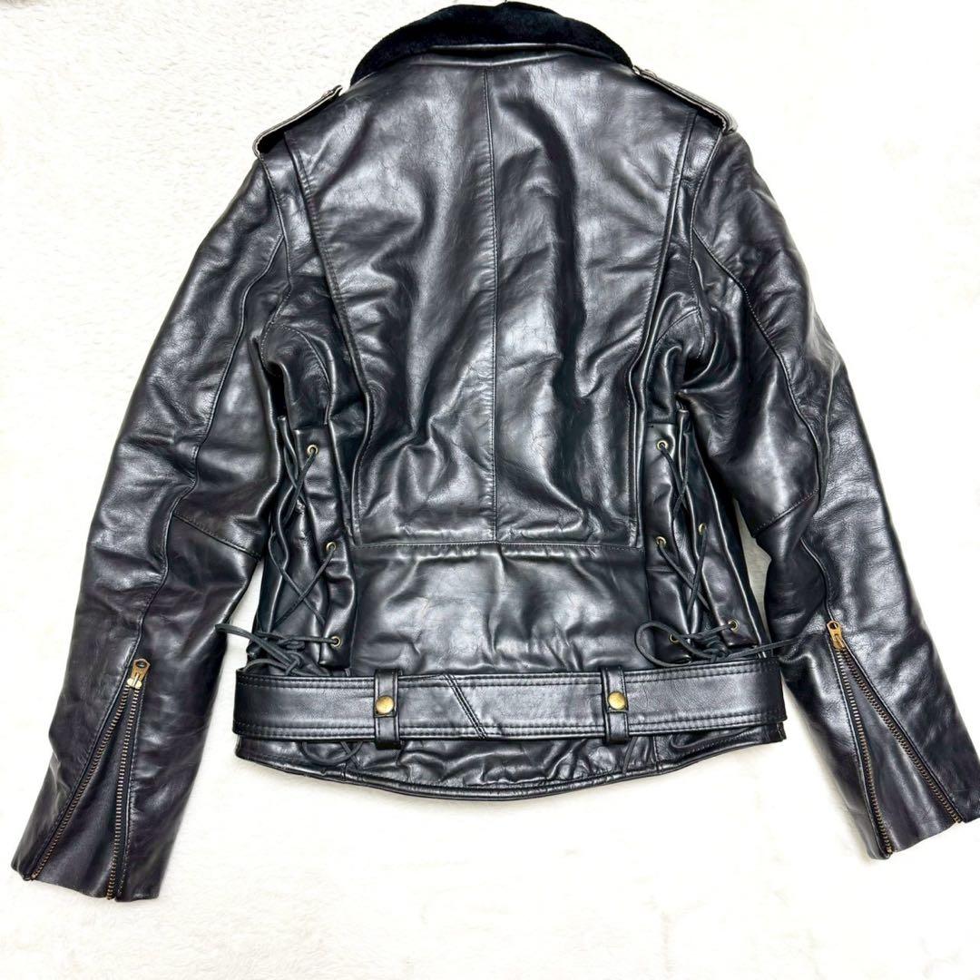 希少✨ vanson バンソン ダブルライダース ボア付 ハイウェイマン 黒