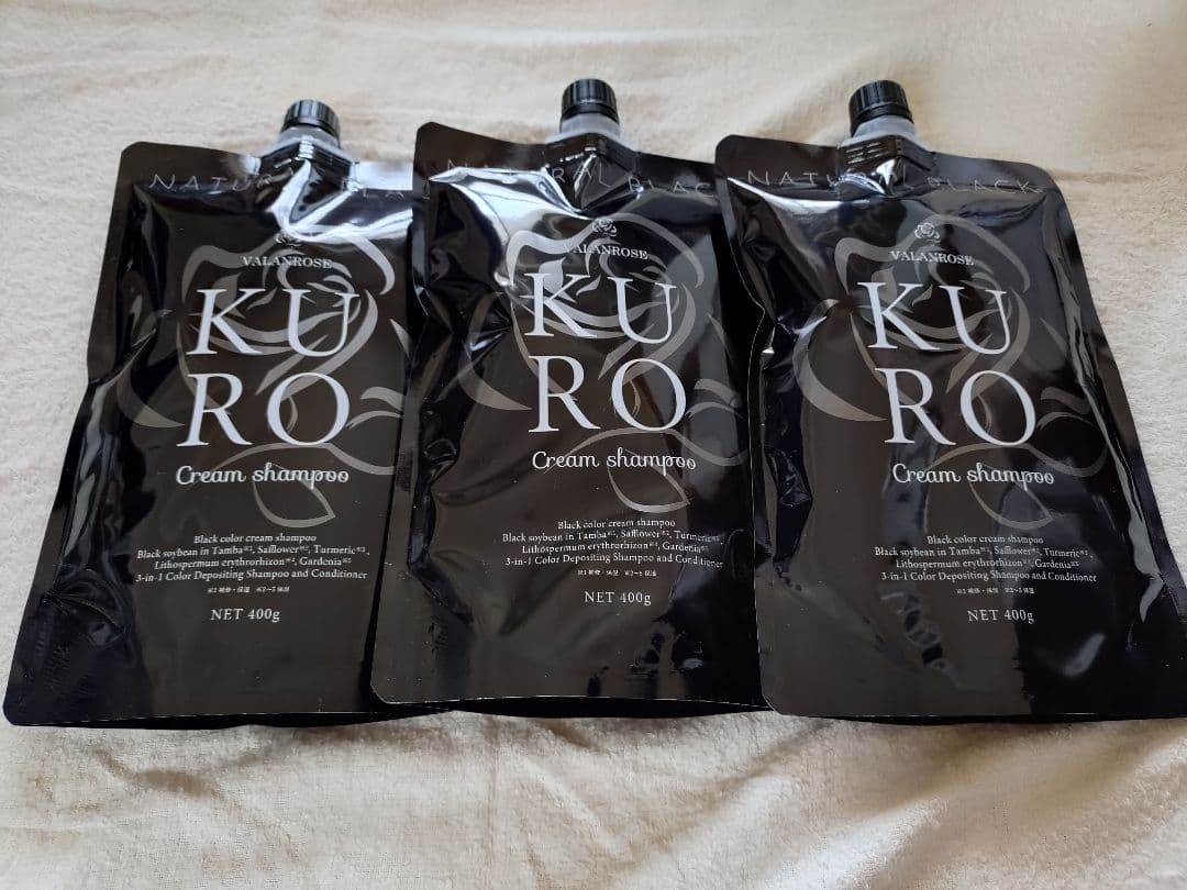 KURO Cream Shampoo 400g 3個セット