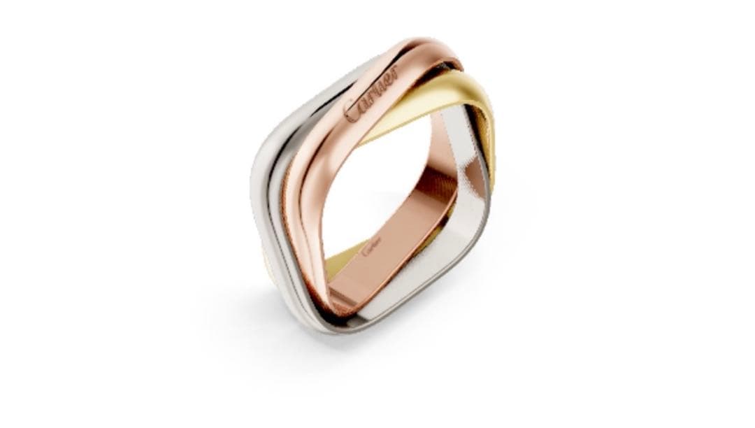 みかん様【新品】カルティエ トリニティ クッションリング クラシックモデル55号