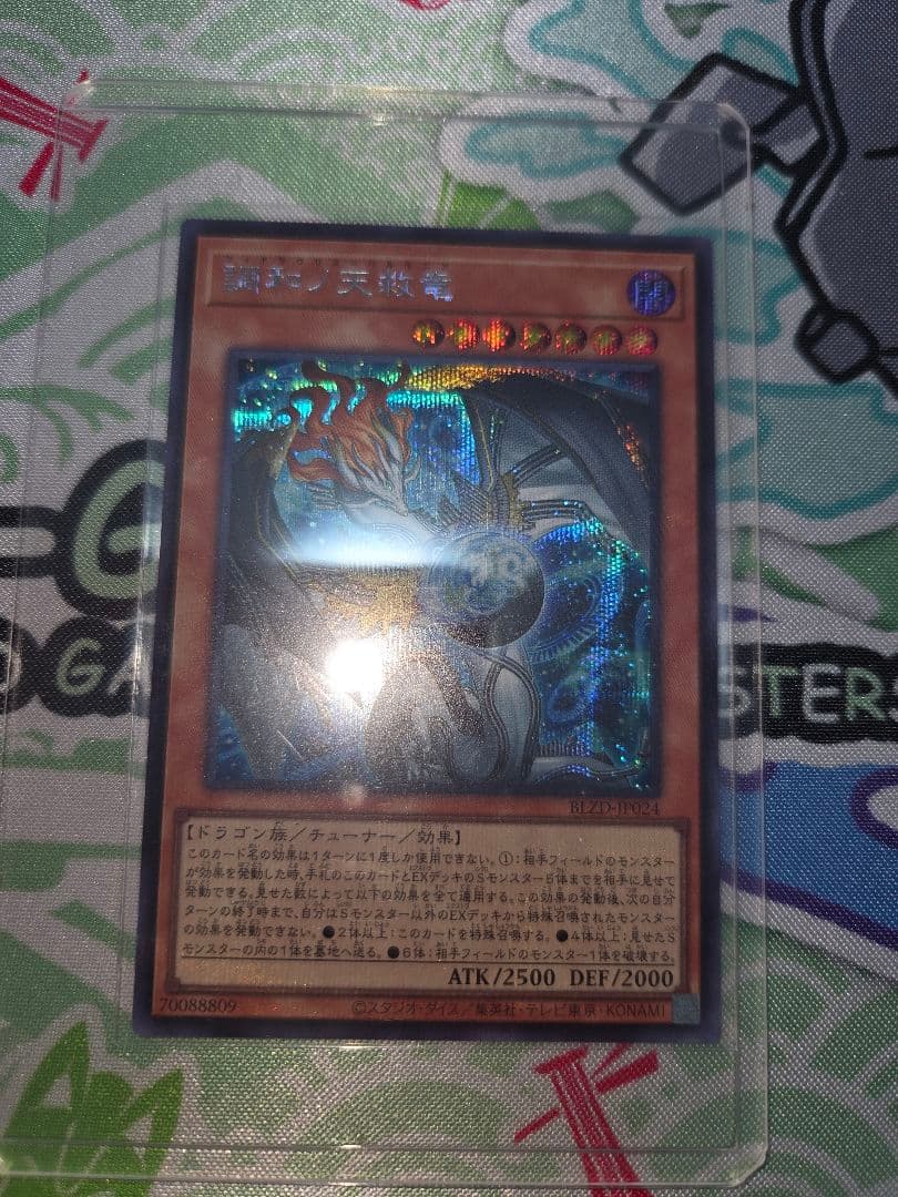 遊戯王 調和ノ天救竜(フィドラウリス=ハルモニア) シークレット 1枚 調和ノ天救竜【シークレット】{BLZD-JP024}《モンスター》