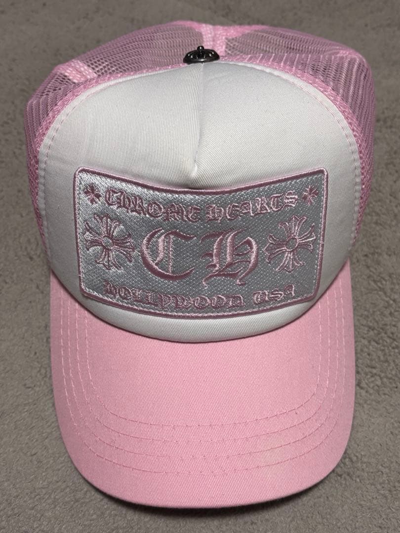 CHROME HEARTS ピンクメッシュキャップ