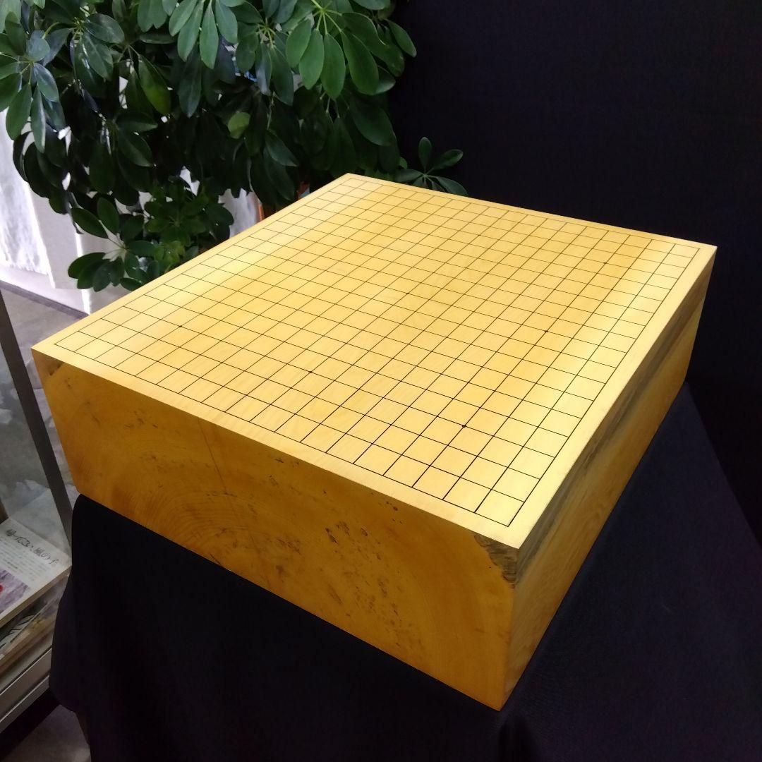 【国産　本榧　5寸碁盤　木表　脚なし】