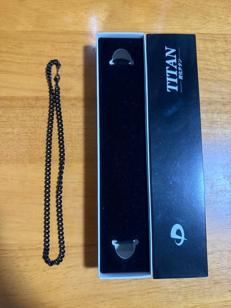炭化チタンチェーンネックレス45cm