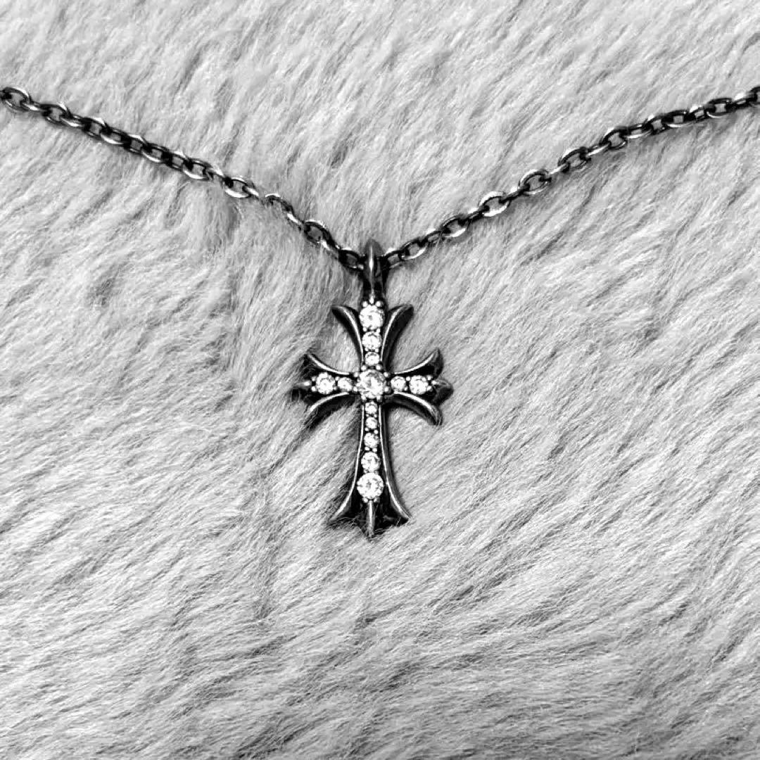 クロス ネックレス silver 925 シルバー925 クロスネックレス ペンダント シルバー 6面カットダブル