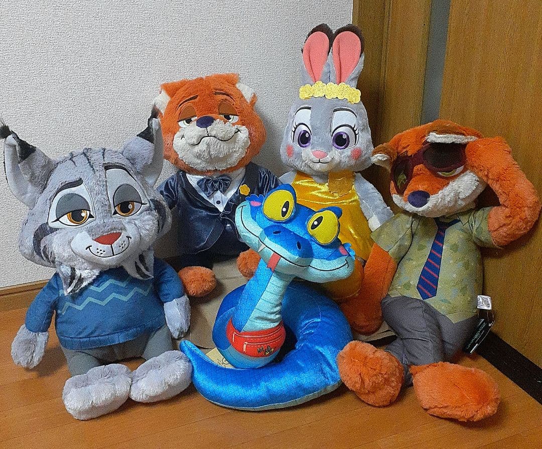 【ズートピア2】ニック ジュディ ゲイリー パウバート◆新品ぬいぐるみ ズートピア2 ぬいぐるみ ニック、ジュディ、パウバート、ゲイリー