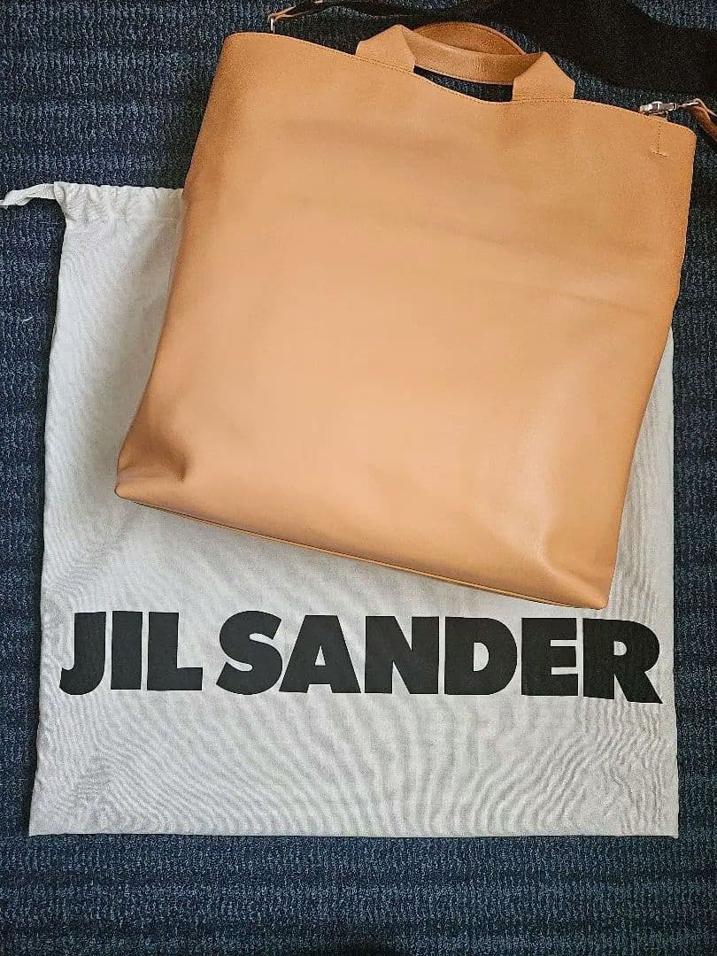 JIL SANDER レザー 2way トートバッグ XIAOTOTE 中古・古着通販】JIL SANDER (ジルサンダー) XIAO レザートートバッグ
