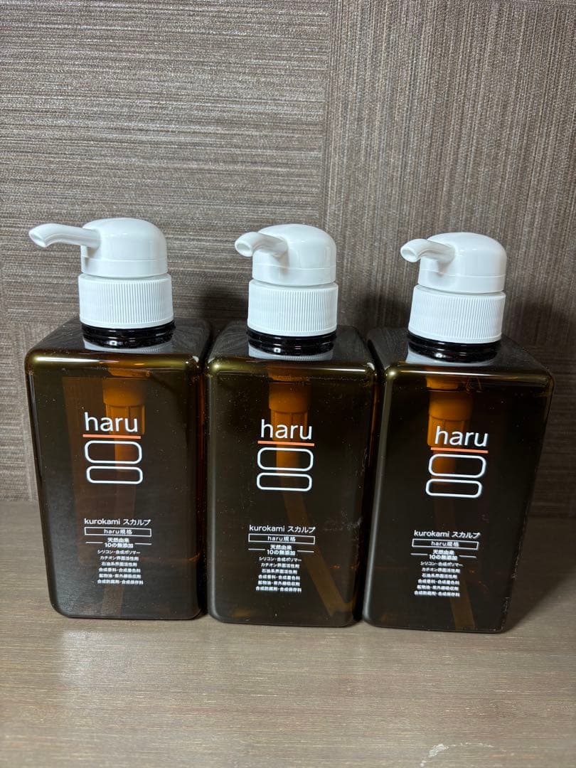 haru kurokami スカルプシャンプー 400ml 3本