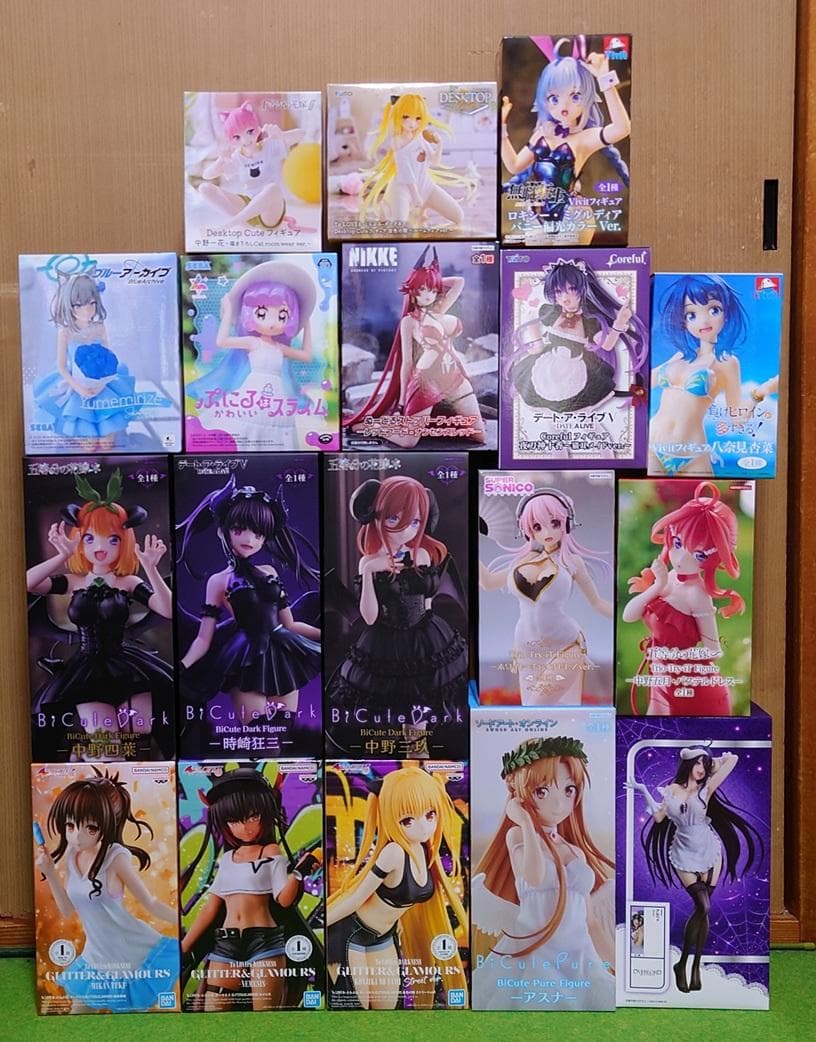 美少女フィギュア プライズ 18個 まとめ売り アスナ 三玖 四葉 等