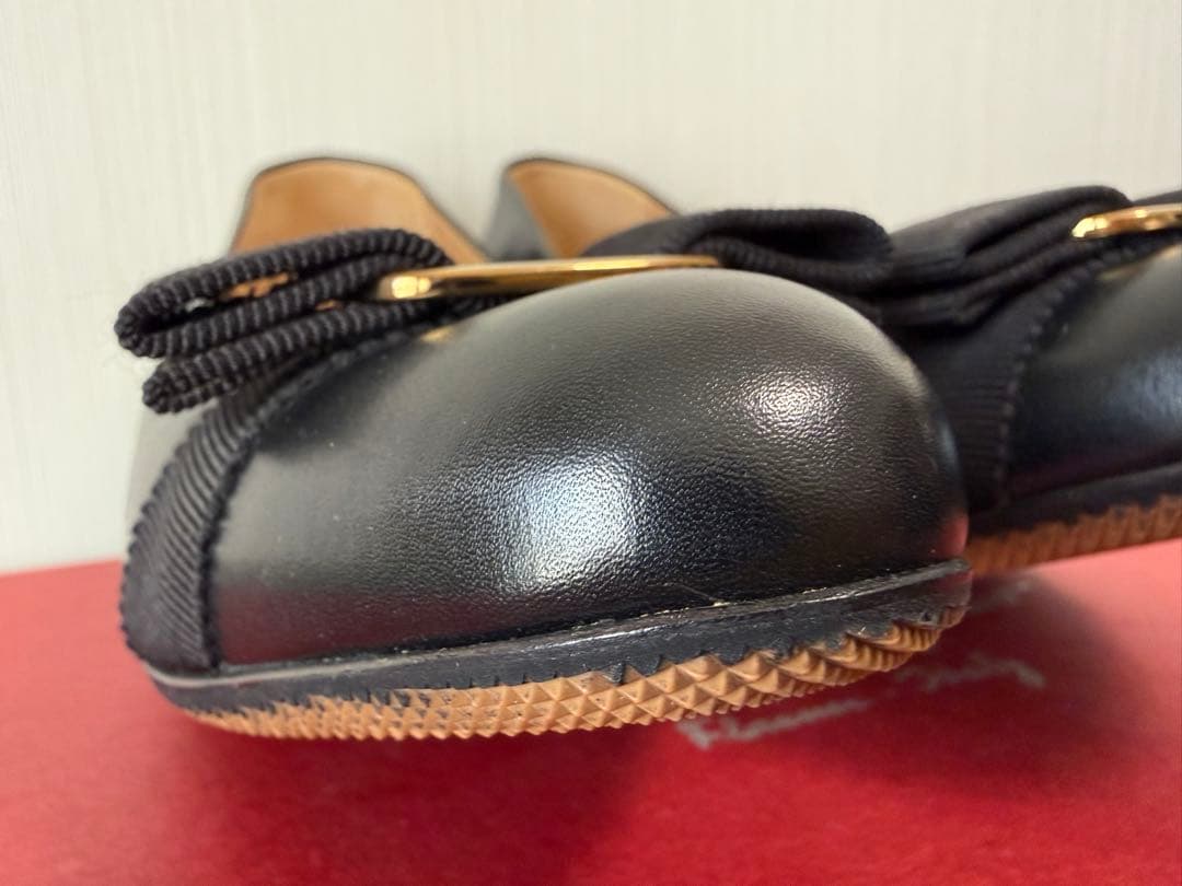 値下げ！靴 フェラガモ Ferragamo パンプス ブラック 24.5cm