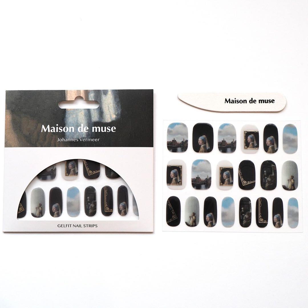 ネイルシール フェルメール 真珠の耳飾りの少女 絵画 9セット