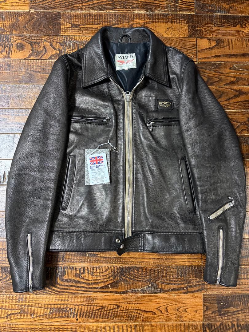 ルイスレザー×リアルマッコイズ ディアスキン ドミネーター 40 ブラック ルイスレザー リアルマッコイズ CYCLONE サイクロン 40 ブラック