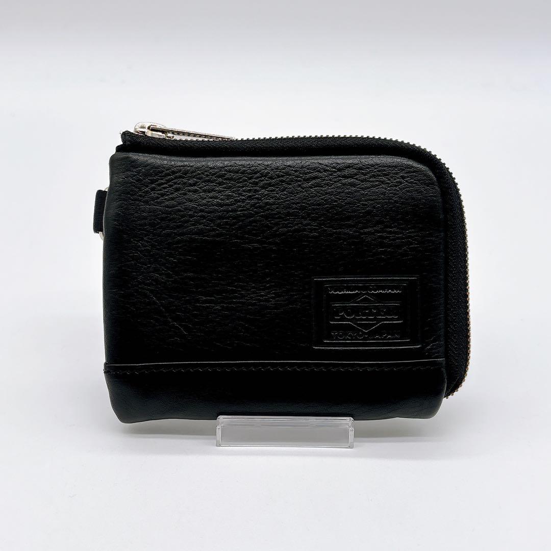 未使用級✴︎ PORTER DELIGHTレザー ブラック L字ファスナー