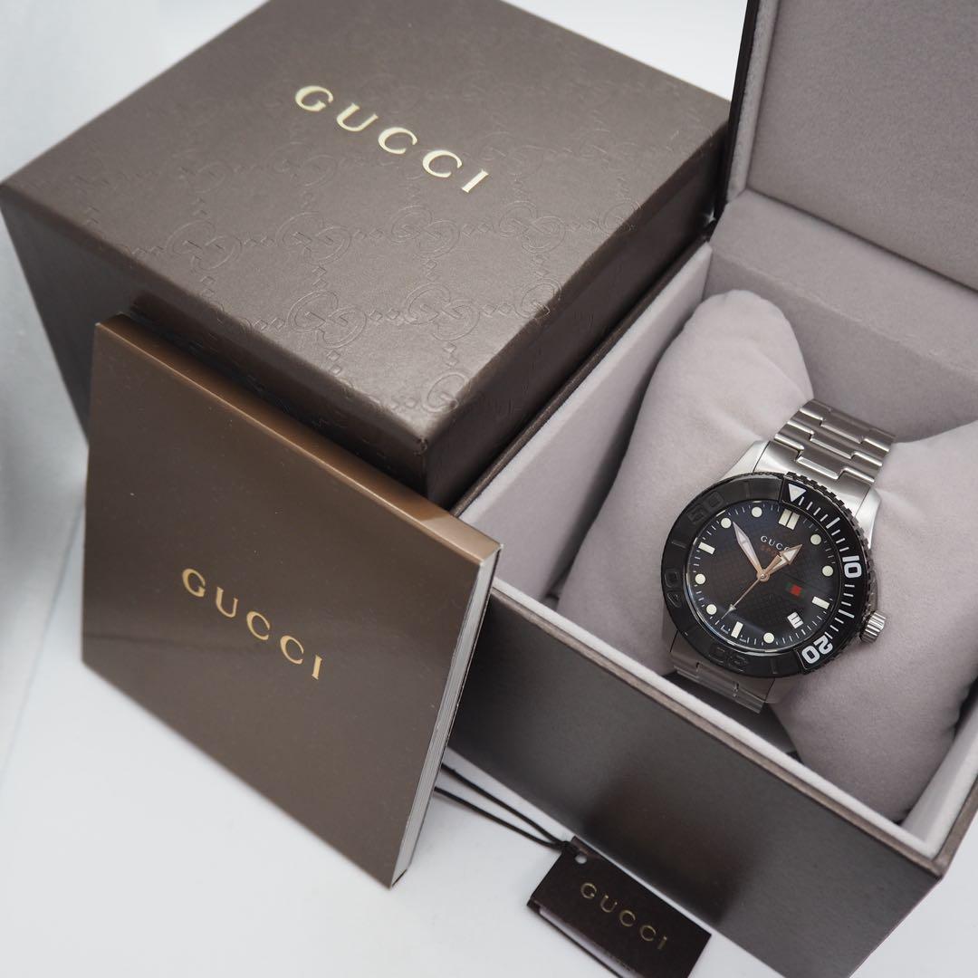 504【美品】GUCCI時計 126.2 箱付き ダイバー Gタイムレス メンズ