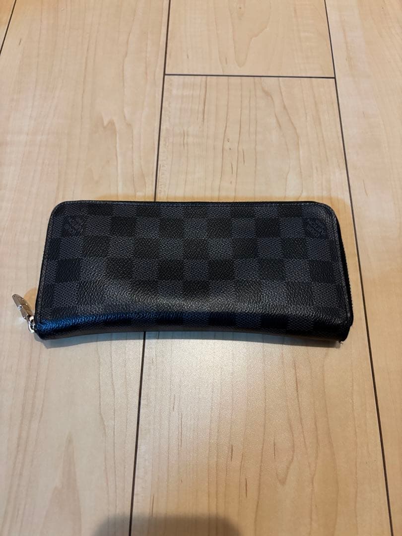Louis Vuitton ブラック 長財布　ダミエ柄