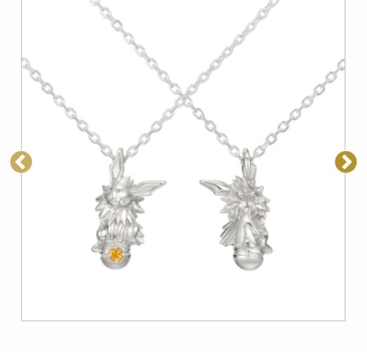 ポケモン サンダース ネックレス シルバー シトリン サンダース＆モンスターボールネックレス シルバー ポケットモンスター