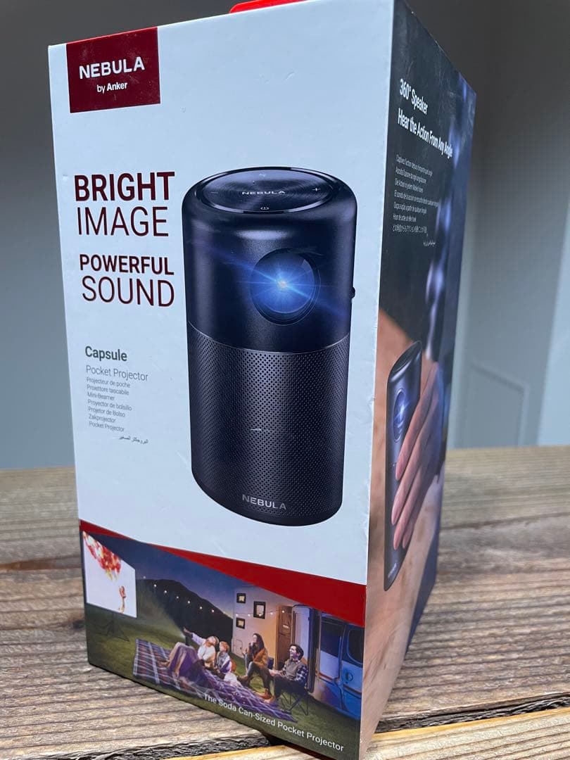 Anker Nebula Capsuleモバイルプロジェクター　三脚付き