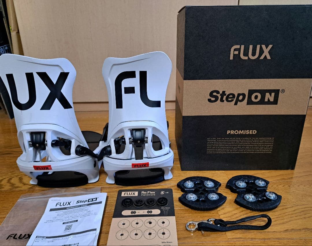 ひ*ん様 FLUX StepON ビンディング 白　ステップオン　MEN'S　M