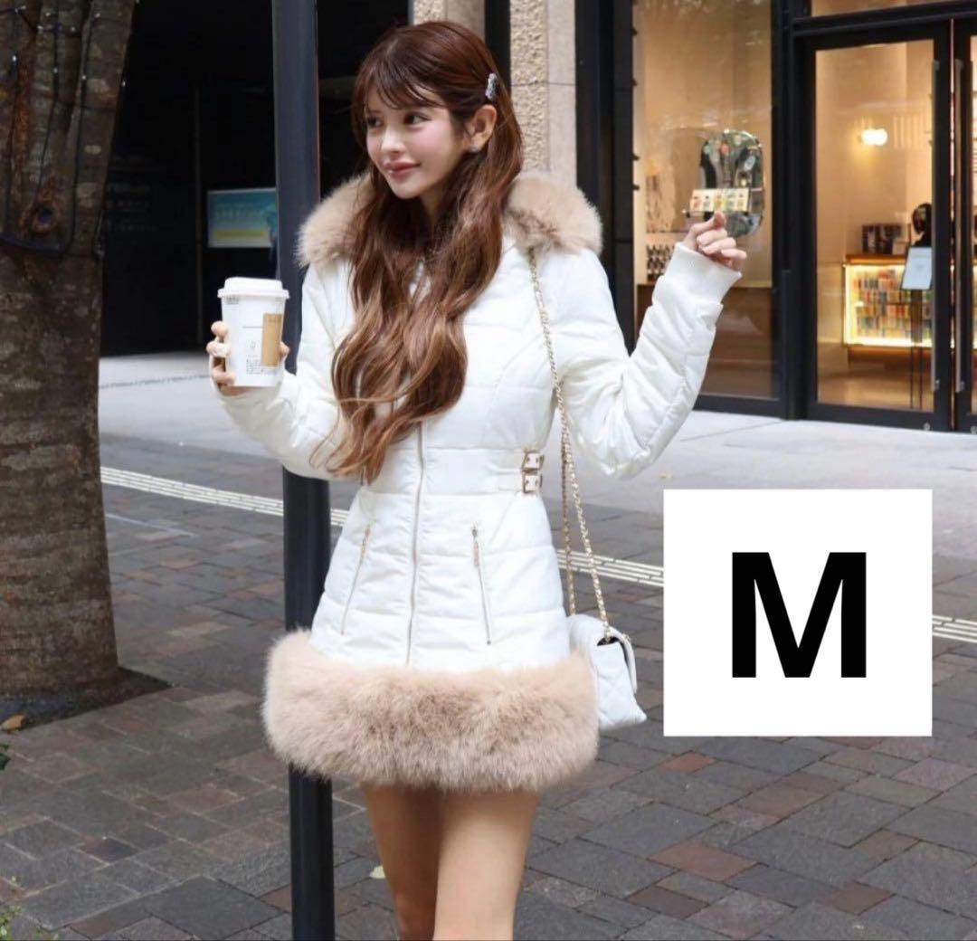 値下げ不可！ Randy Belted fur padded jacket M ランディー ダウンジャケット Randy Belted fur padded jacket｜Yahoo