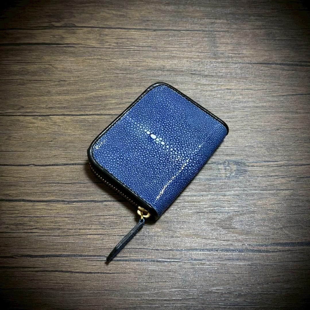 スティングレイ メンズ財布 ミニ財布 ガルーシャ 小銭入れ ネイビー 紺