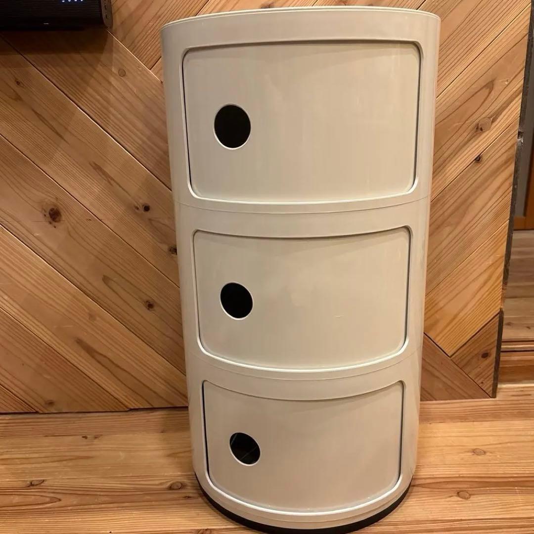 カルテル　コンポニビリ　3段　ホワイト　正規品　スムーズ開閉　イタリア製.