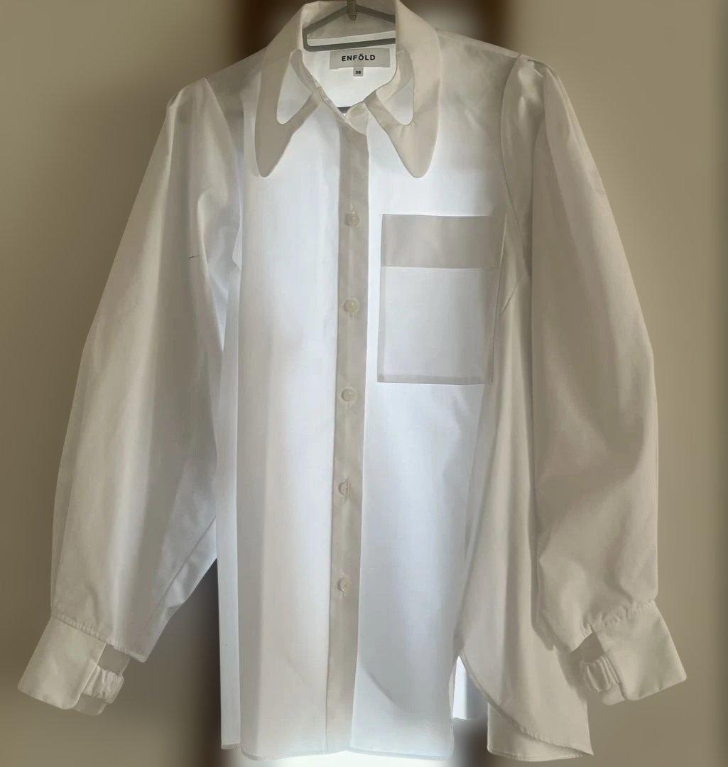 ENFÖLD エンフォルド　HOLE-COLLARSHIRT