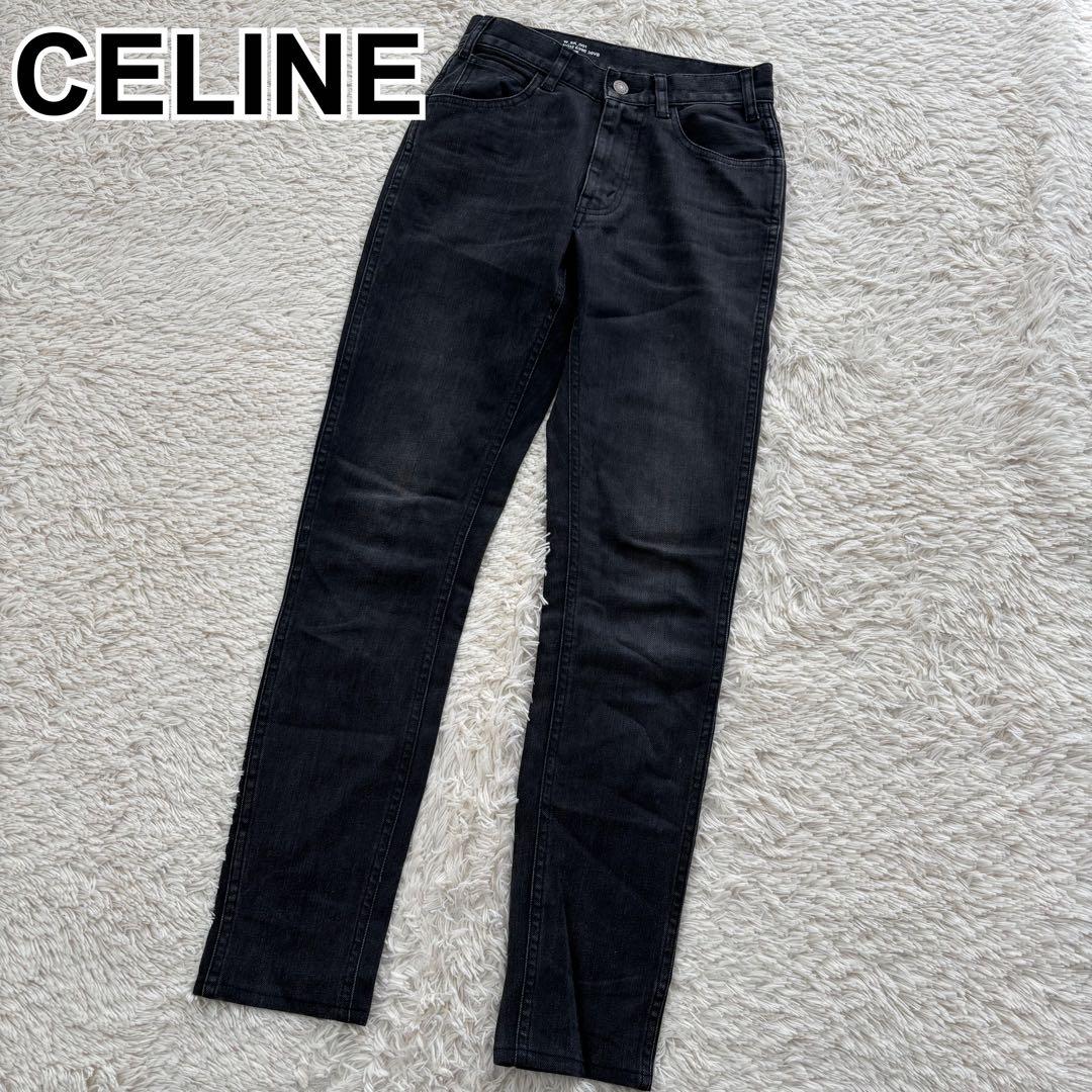 CELINE セリーヌ スキニーデニム 24インチ 黒 ブラック S相当 日本製 楽天市場】セリーヌ パンツ スキニージーンズ ブラック レディース