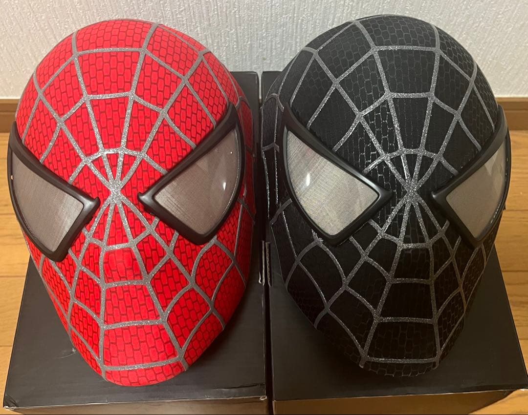 【新品未使用】スパイダーマン ハイクオリティ マスク レプリカ2点セット