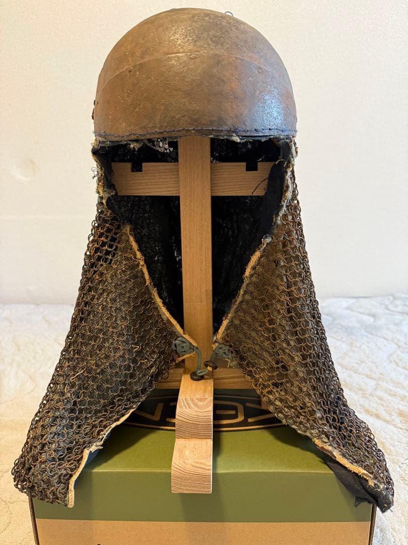 ⭕️ 江戸時代 鎖帷子 【鉢金付き鎖頭巾】 幕末 新撰組 忠臣蔵 ➀