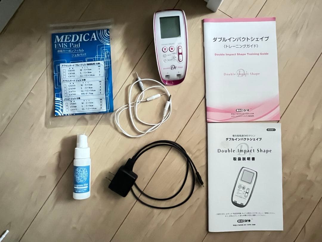 高周波EMS ダブルインパクトシェイプ 楽トレの家庭版（ケーブル1本のみ）