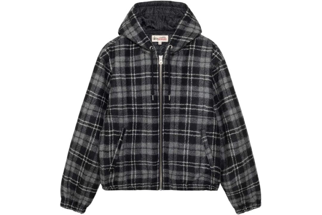 ジャケット・アウター STUSSY WORK JACKET WOOL PLAID Buy Stussy Work Jacket Wool Plaid 'Green' - 115811 GREE | GOAT