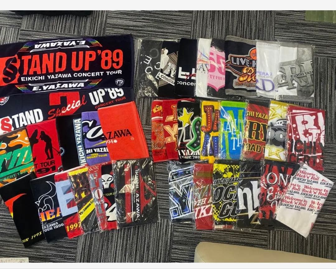 希少！矢沢永吉 タオル '89〜ツアー　コンプリート　おまけ付き！
