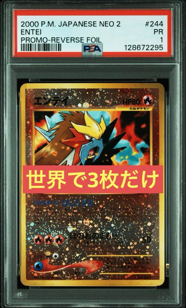 【psa1】世界で3枚　エンテイ_プレミアムファイル2 PROMO 第2世代