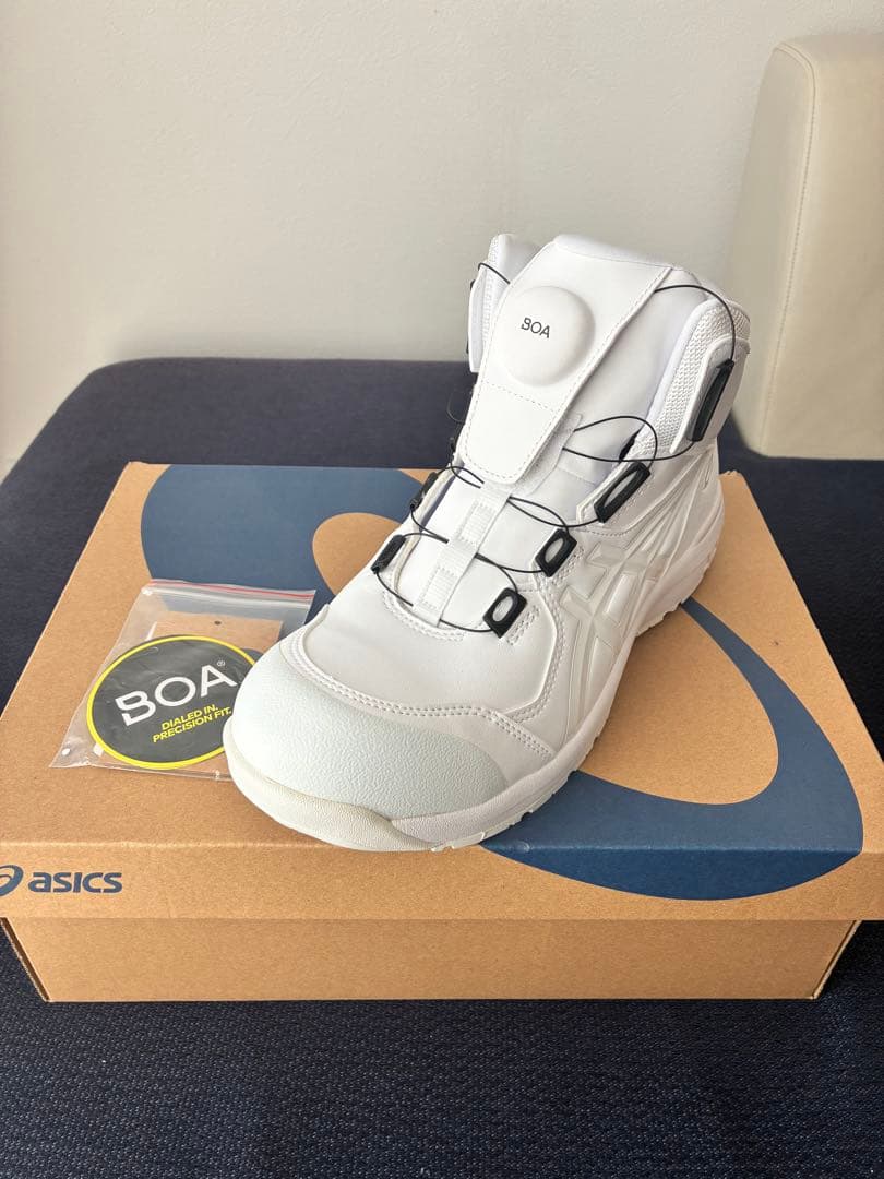 ASICS BOA ホワイト安全靴