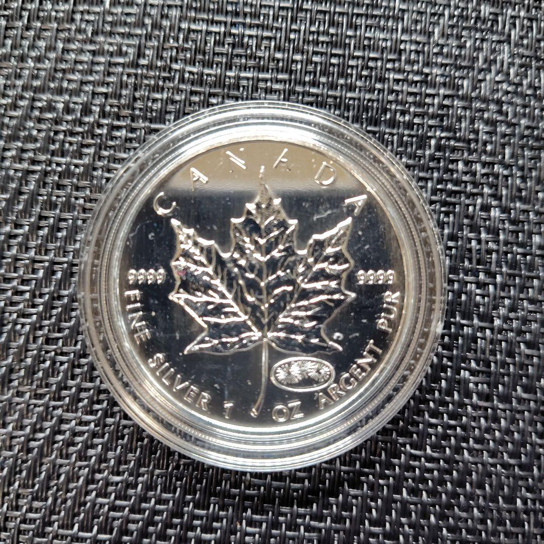 メイプルリーフ 花火 1オンス 銀貨 ミレニアム
