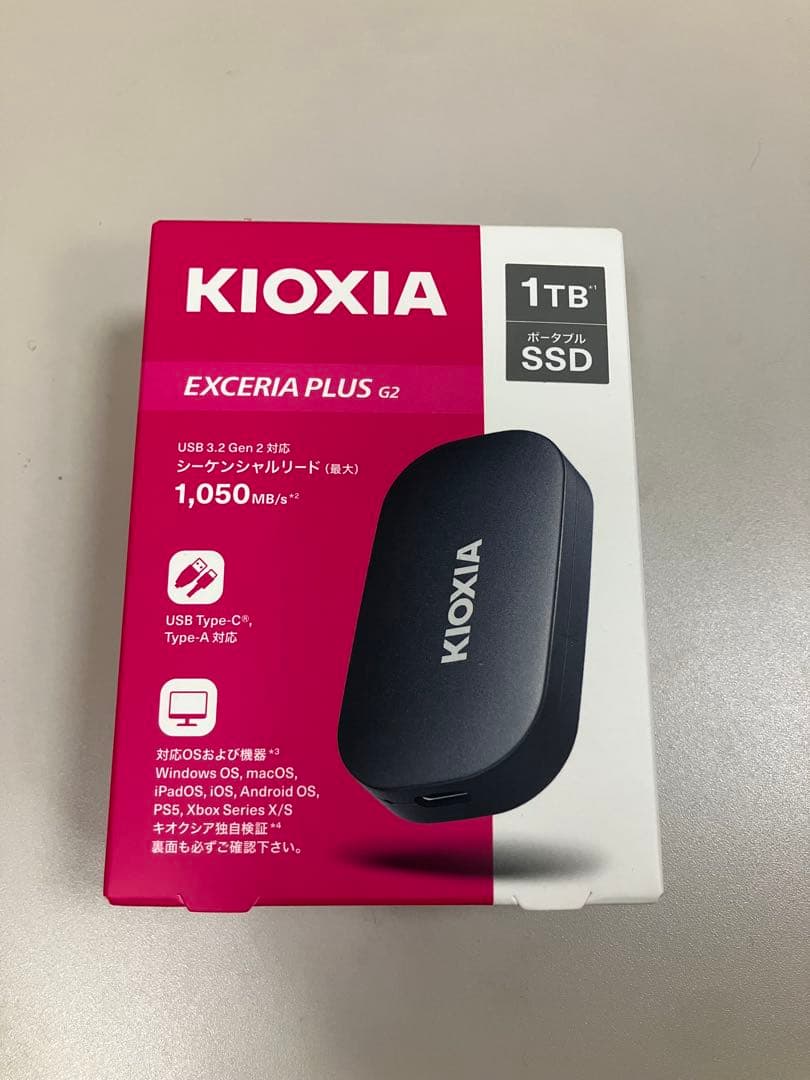 外付けハードディスク・ドライブ KIOXIA EXCERIA PLUS G2 1TB SSD EXCERIA PLUS G2 ポータブルSSD | KIOXIA - Japan (日本語)