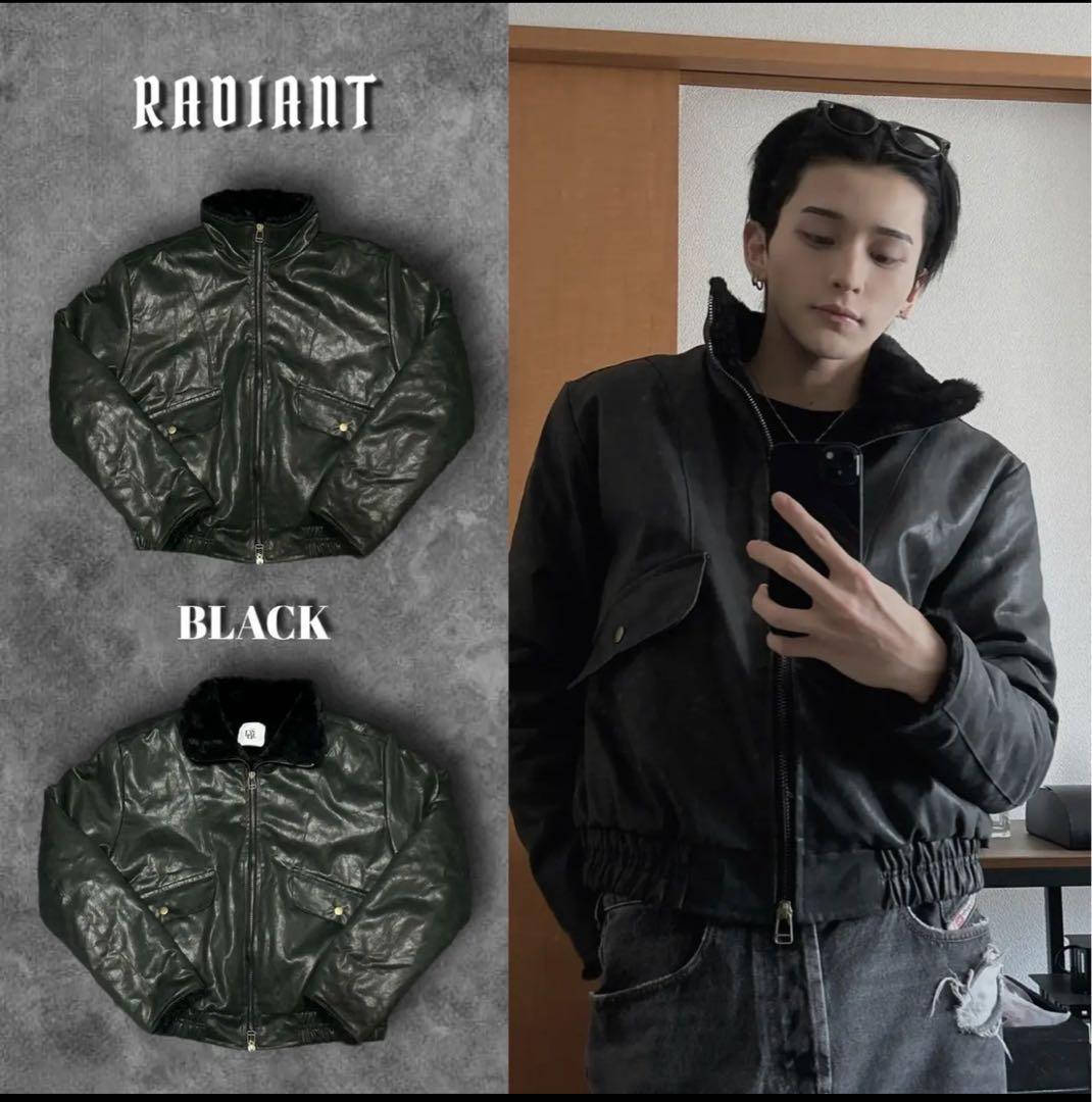 ジャケット・アウター RADIANT crack suede boa jacket 即納】RADIANT crack suede boa jacket | 韓国ファッション セレクト