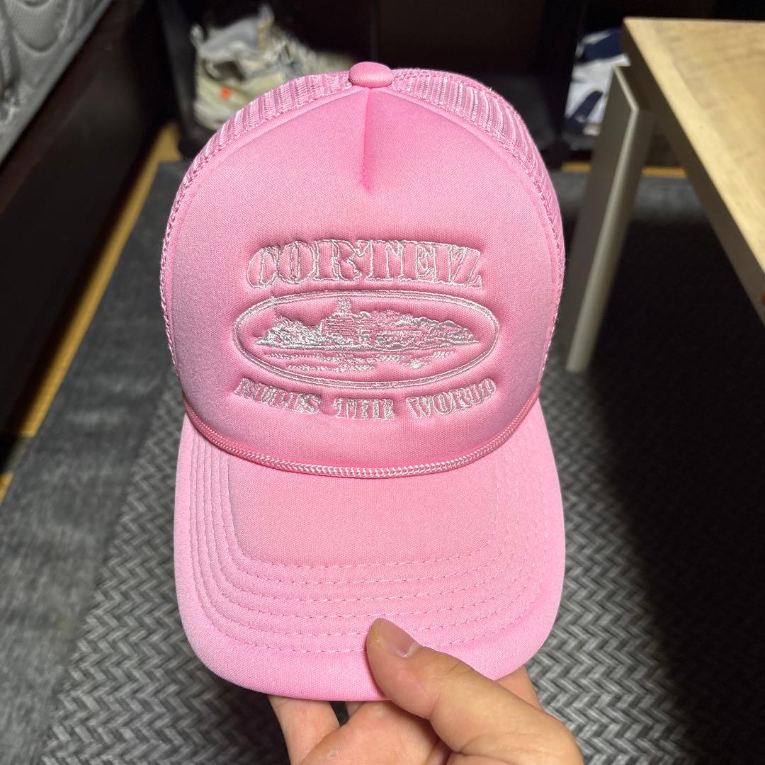 corteiz メッシュキャップ ピンク