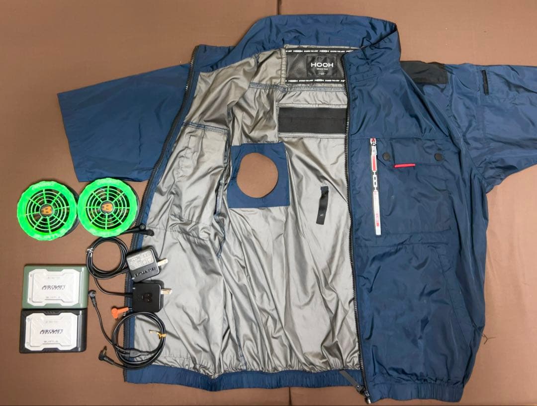 【Burtle】バートル19V・【HOOH】空調服セット（ファン・バッテリー付)