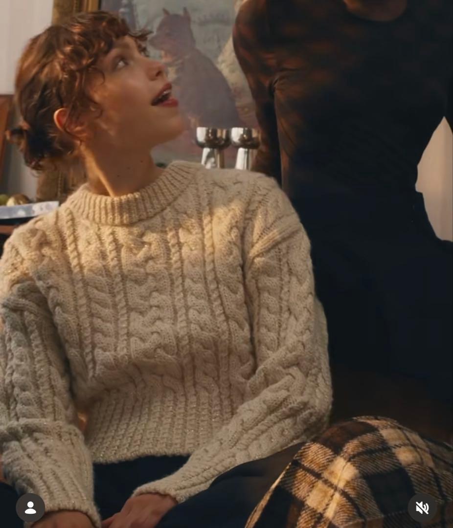 ✨値下げ✨ amiparis アミパリス ホワイト ケーブルニット セーター